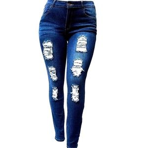 Jack David / UWD Ripped Stretch Jeans